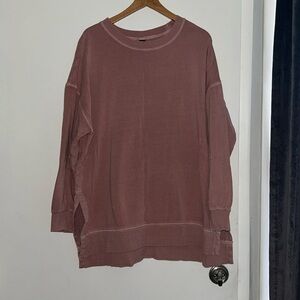 Mauve tunic sweatshirt